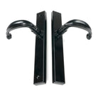 Black Cottage Slimline Lever Espag. Latch Set | From The Anvil - Espagnolette - From The Anvil - Yester Home
