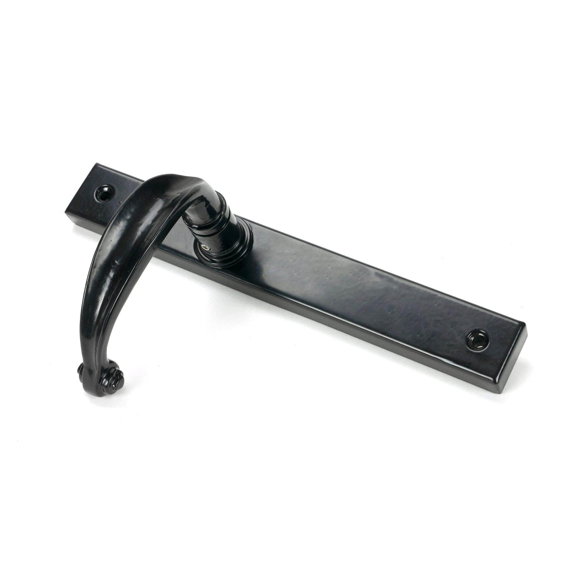 Black Cottage Slimline Lever Espag. Latch Set | From The Anvil - Espagnolette - From The Anvil - Yester Home