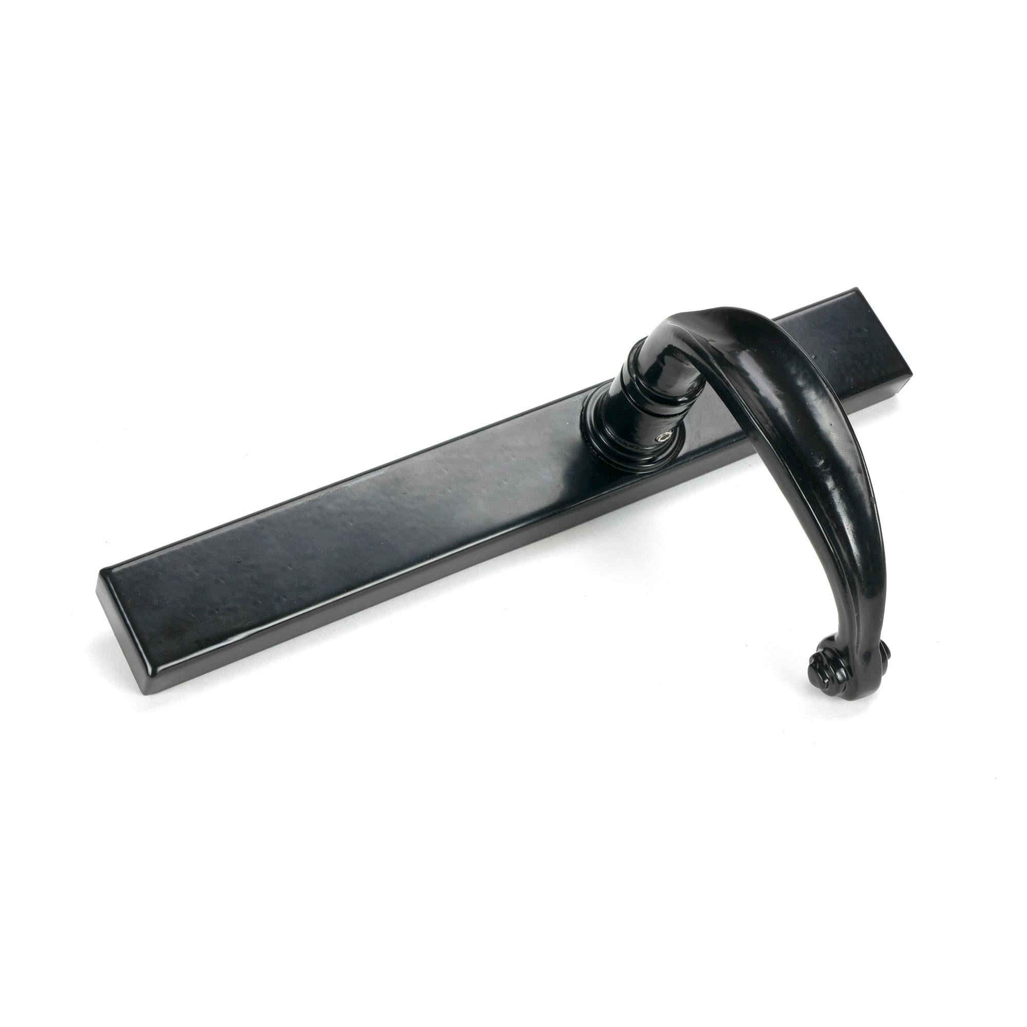 Black Cottage Slimline Lever Espag. Latch Set | From The Anvil - Espagnolette - From The Anvil - Yester Home