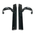 Black Cottage Slimline Lever Espag. Latch Set | From The Anvil-Espagnolette-Yester Home