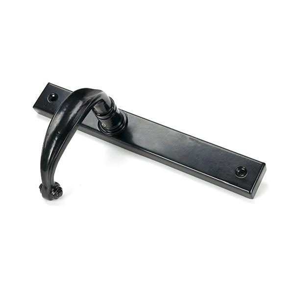Black Cottage Slimline Lever Espag. Latch Set | From The Anvil-Espagnolette-Yester Home