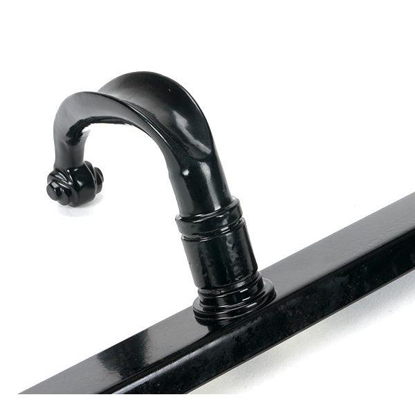 Black Cottage Slimline Lever Espag. Latch Set | From The Anvil-Espagnolette-Yester Home