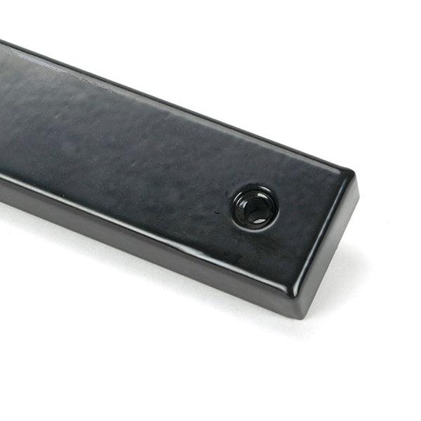 Black Cottage Slimline Lever Espag. Latch Set | From The Anvil-Espagnolette-Yester Home
