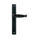 Black Cottage Slimline Lever Espag. Latch Set | From The Anvil-Espagnolette-Yester Home