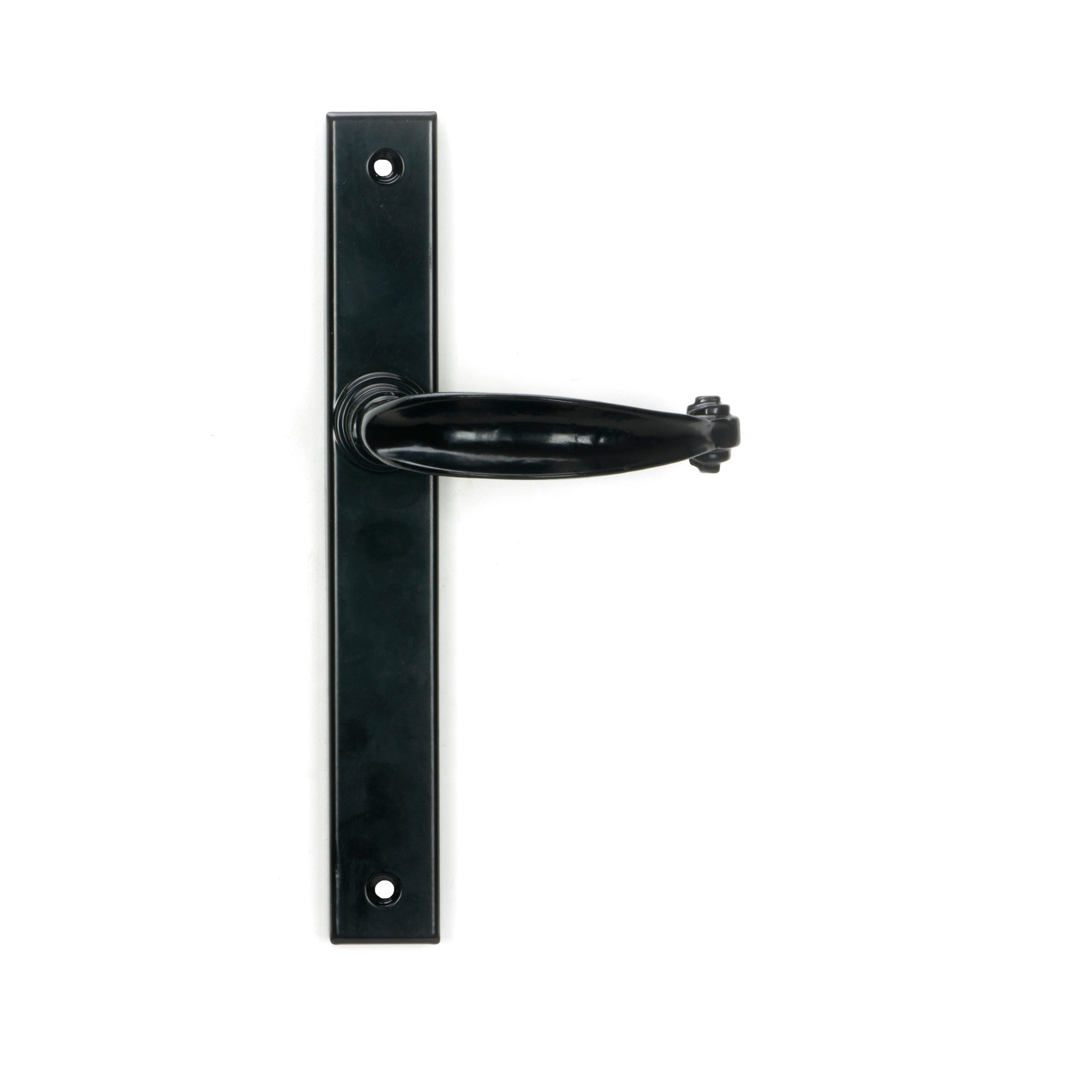 Black Cottage Slimline Lever Espag. Latch Set | From The Anvil-Espagnolette-Yester Home