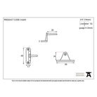 Black Cranked Casement Stay Pin | From The Anvil-Stay Pins-Yester Home