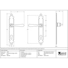 Black Cromwell Lever Espag. Lock Set | From The Anvil - Espagnolette - From The Anvil - Yester Home