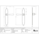 Black Cromwell Lever Latch Set | From The Anvil-Lever Latch-Yester Home