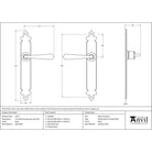 Black Cromwell Lever Latch Set | From The Anvil - Lever Latch - From The Anvil - Yester Home