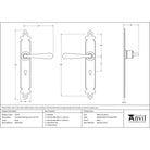 Black Cromwell Lever Lock Set | From The Anvil - Lever Lock - From The Anvil - Yester Home