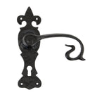 Black Curly Lever Lock Set | From The Anvil - Lever Lock - From The Anvil - Yester Home