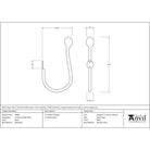 Black Curtain Tie Back (pair) | From The Anvil - Tie Backs - From The Anvil - Yester Home
