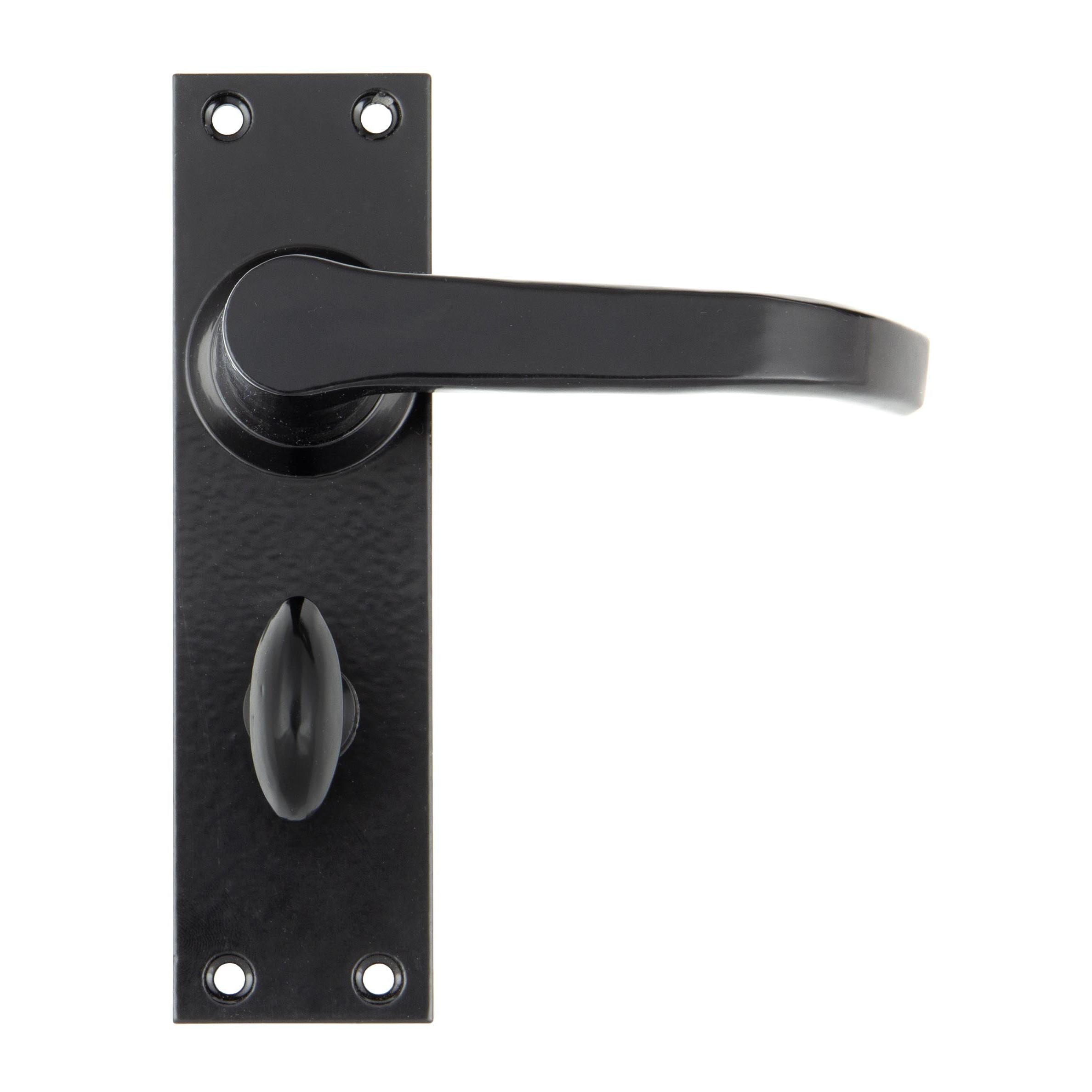 Black Deluxe Lever Bathroom Set | From The Anvil - Lever Bathroom - From The Anvil - Yester Home