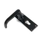 Black Deluxe Lever Euro Lock Set | From The Anvil - Lever Euro - From The Anvil - Yester Home