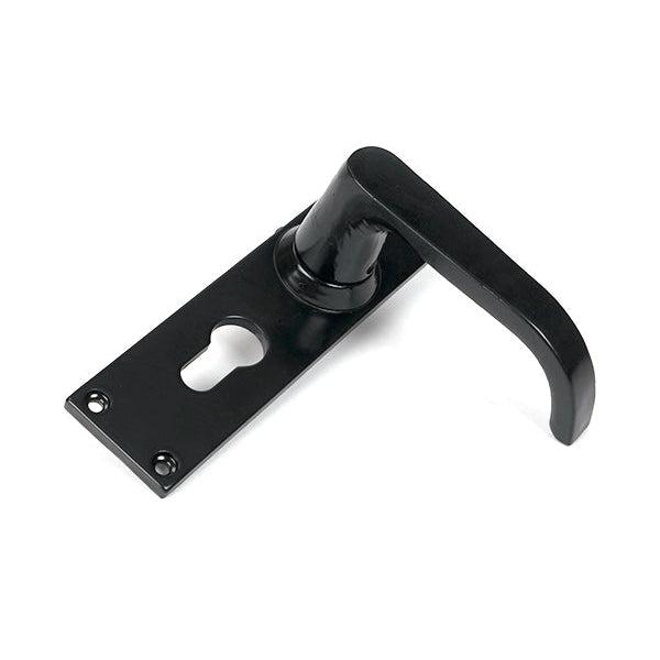 Black Deluxe Lever Euro Lock Set | From The Anvil-Lever Euro-Yester Home