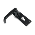 Black Deluxe Lever Euro Lock Set | From The Anvil-Lever Euro-Yester Home
