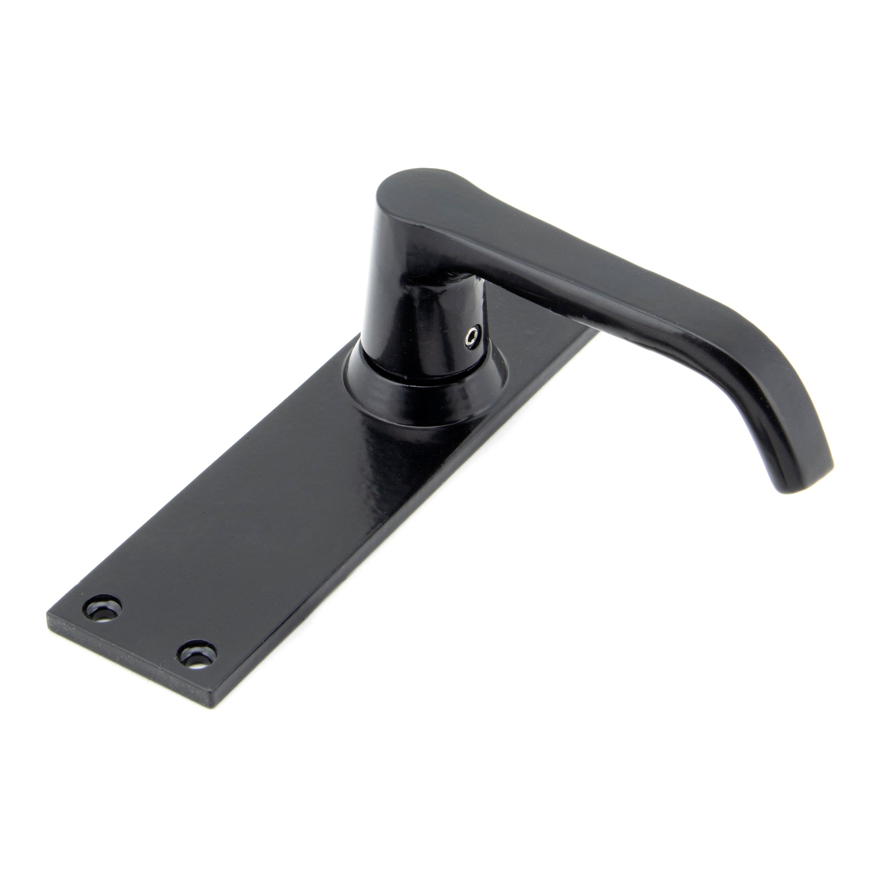Black Deluxe Lever Latch Set | From The Anvil-Lever Latch-Yester Home