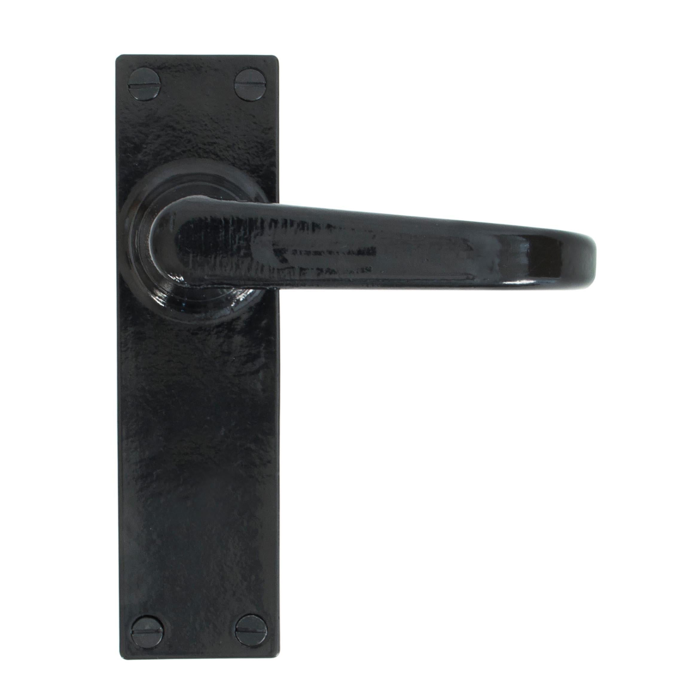 Black Deluxe Lever Latch Set | From The Anvil - Lever Latch - From The Anvil - Yester Home