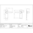 Black Deluxe Lever Latch Set | From The Anvil - Lever Latch - From The Anvil - Yester Home