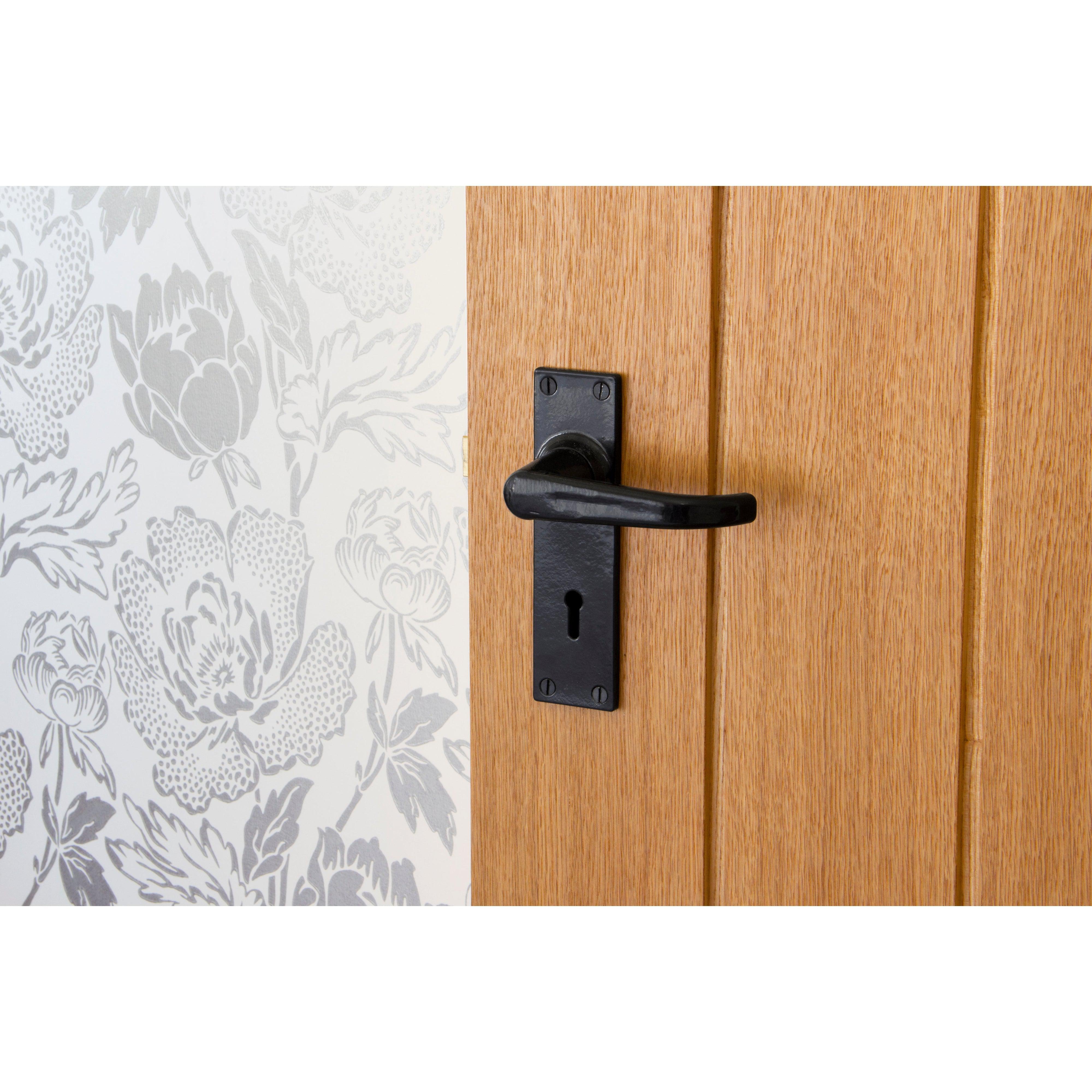 Black Deluxe Lever Lock Set | From The Anvil-Lever Lock-Yester Home