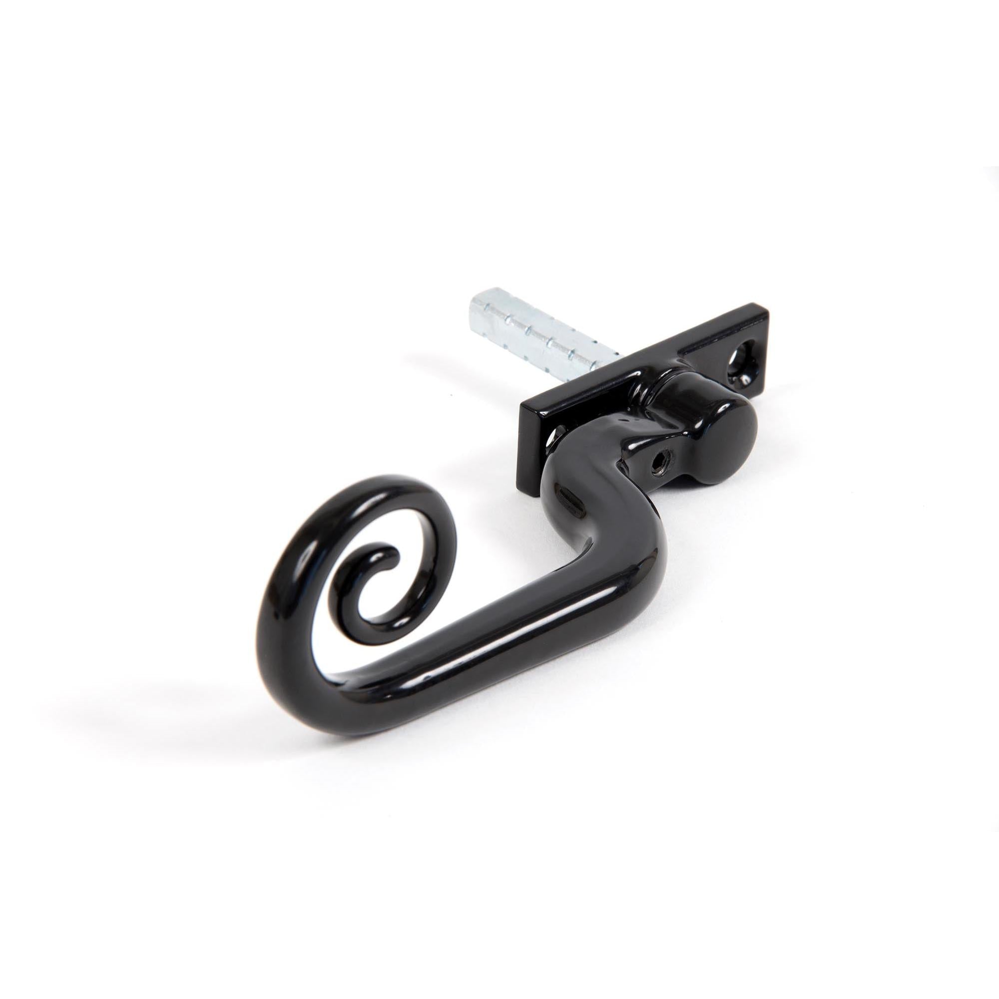 Black Deluxe Monkeytail Espag - LH | From The Anvil - Espag. Fasteners - From The Anvil - Yester Home