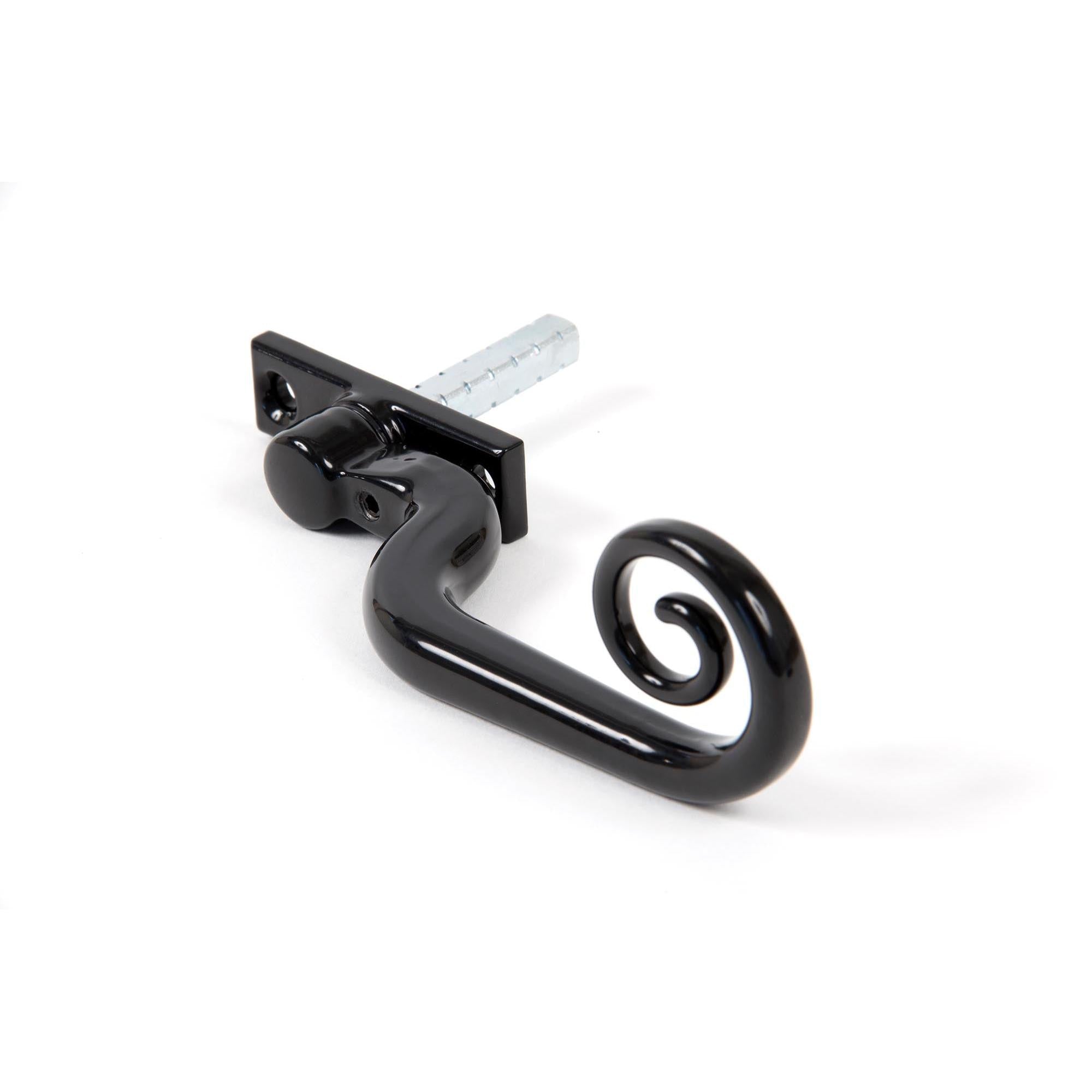 Black Deluxe Monkeytail Espag - RH | From The Anvil - Espag. Fasteners - From The Anvil - Yester Home