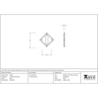 Black Diamond Escutcheon | From The Anvil - Escutcheons - From The Anvil - Yester Home