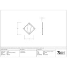 Black Diamond Euro Escutcheon | From The Anvil-Euro Escutcheons-Yester Home
