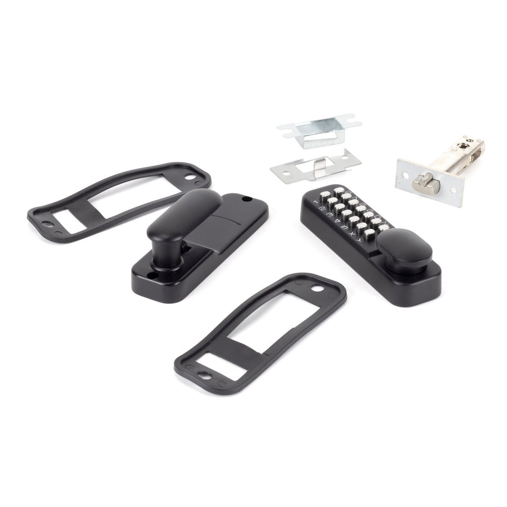 Black Digital Keypad Lock + 60mm Backset Latch Bolt | From The Anvil-Digital Keypad-Yester Home