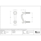 Black Doctors Door Knocker | From The Anvil - Bolt-Through Door Knockers - From The Anvil - Yester Home
