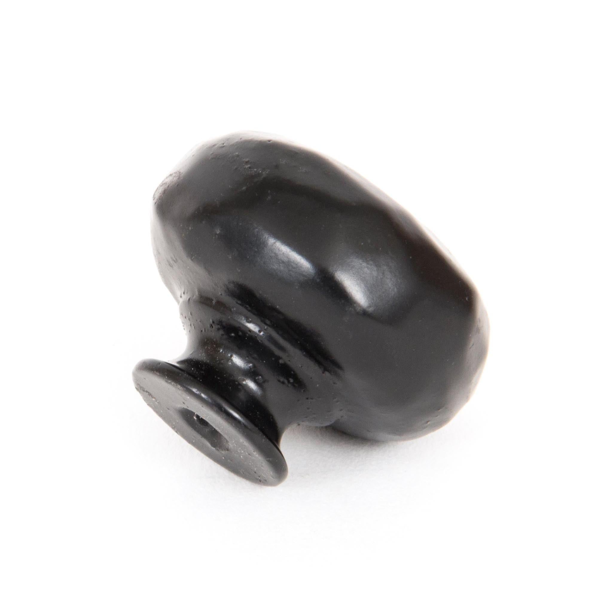 Black Elan Cabinet Knob - Large | From The Anvil - Cabinet Knobs - From The Anvil - Yester Home