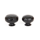 Black Elan Cabinet Knob - Large | From The Anvil - Cabinet Knobs - From The Anvil - Yester Home
