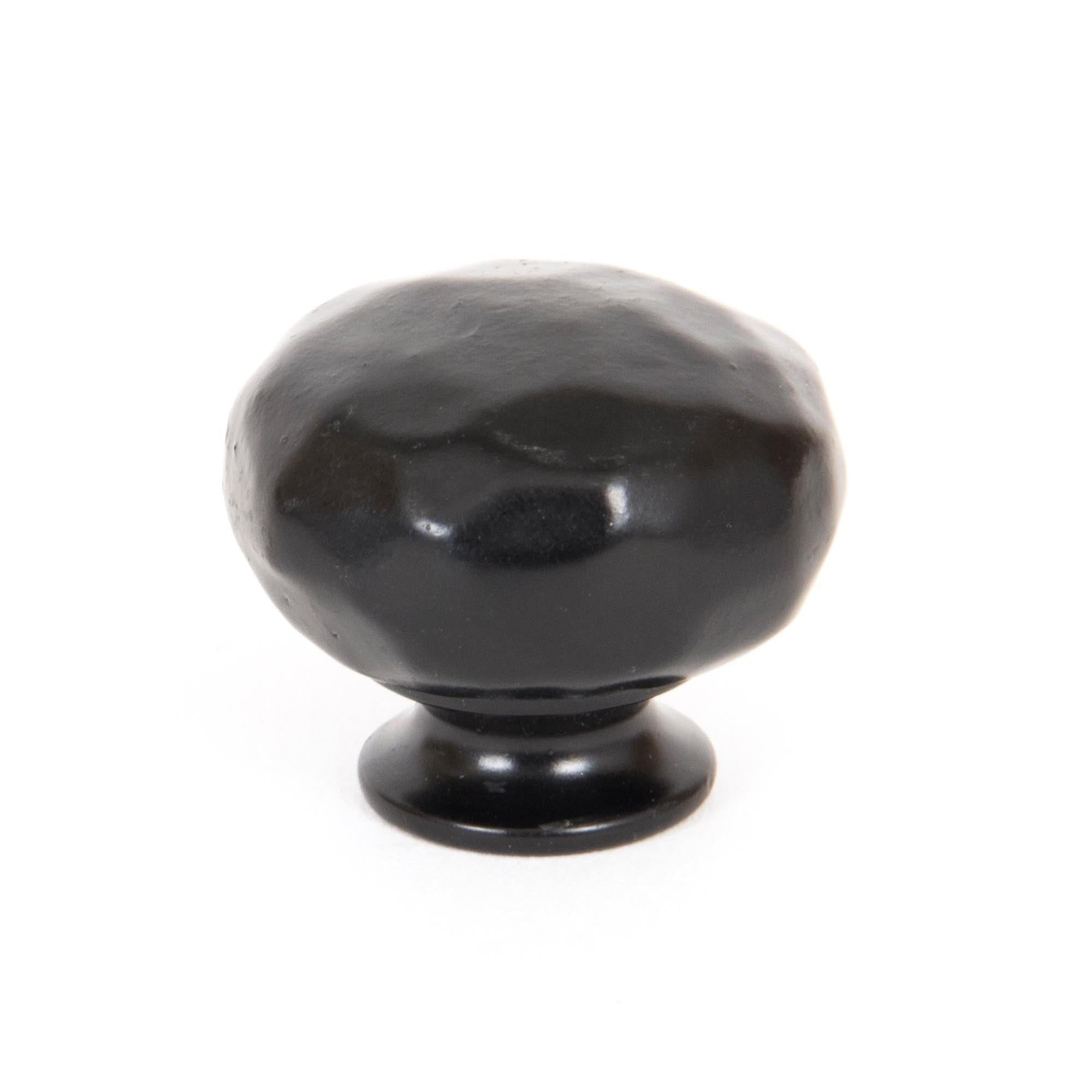 Black Elan Cabinet Knob - Small | From The Anvil - Cabinet Knobs - From The Anvil - Yester Home