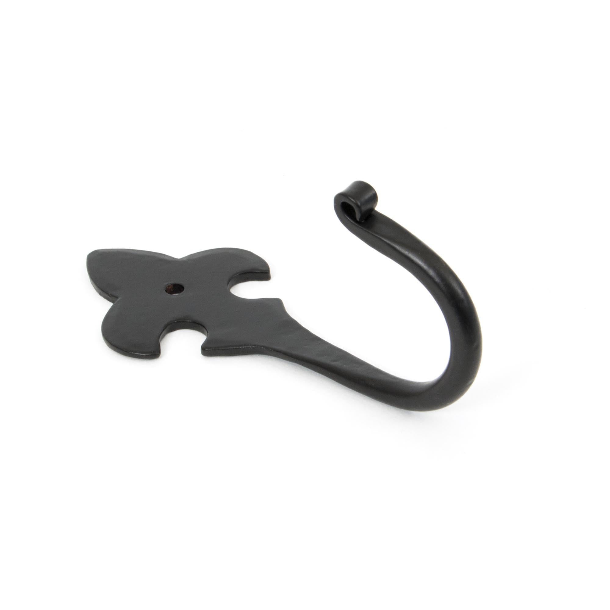 Black Fleur-De-Lys Coat Hook | From The Anvil - Coat Hooks - From The Anvil - Yester Home
