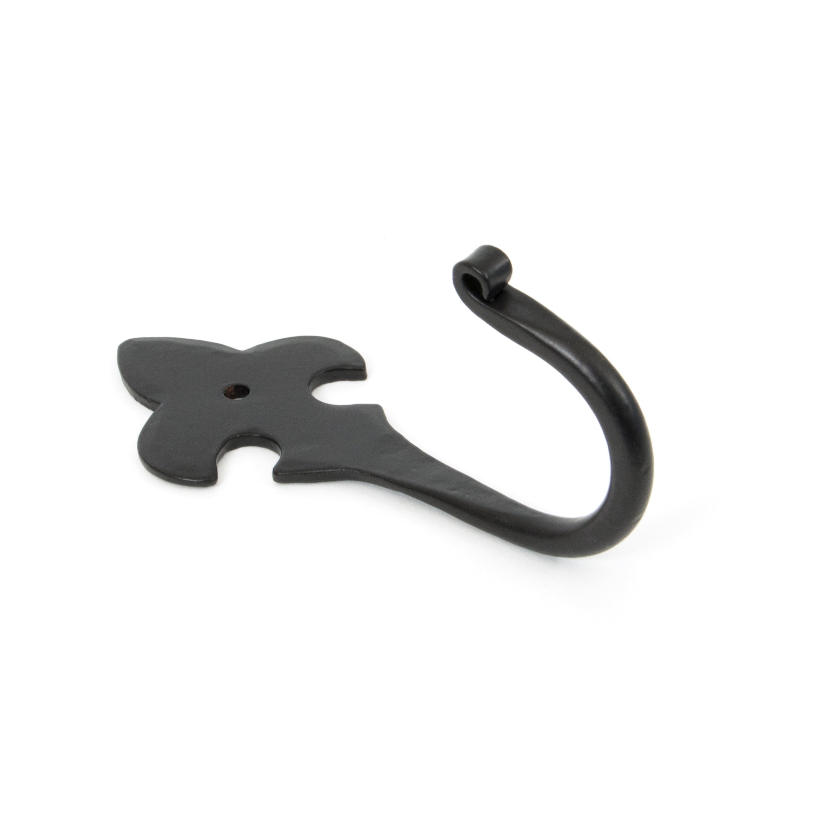 Black Fleur-De-Lys Coat Hook | From The Anvil-Coat Hooks-Yester Home