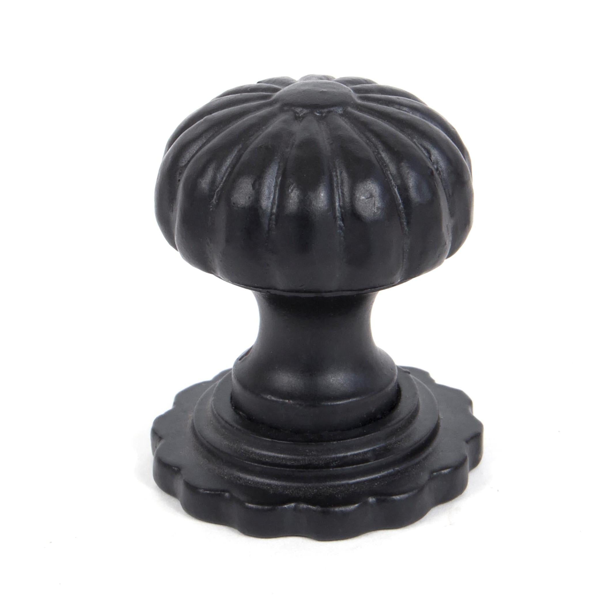 Black Flower Cabinet Knob - Large | From The Anvil - Cabinet Knobs - From The Anvil - Yester Home