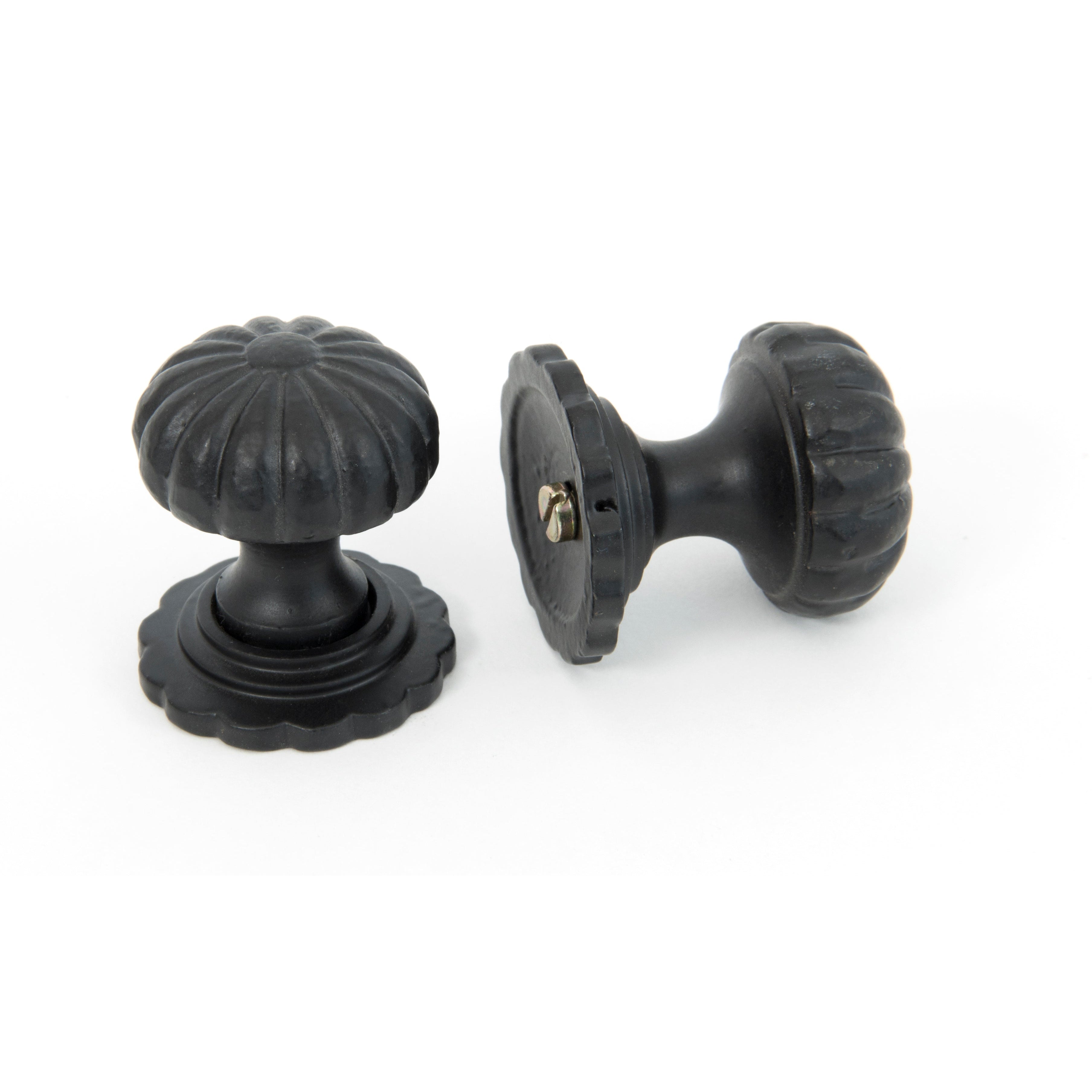 Black Flower Cabinet Knob - Small | From The Anvil-Cabinet Knobs-Yester Home