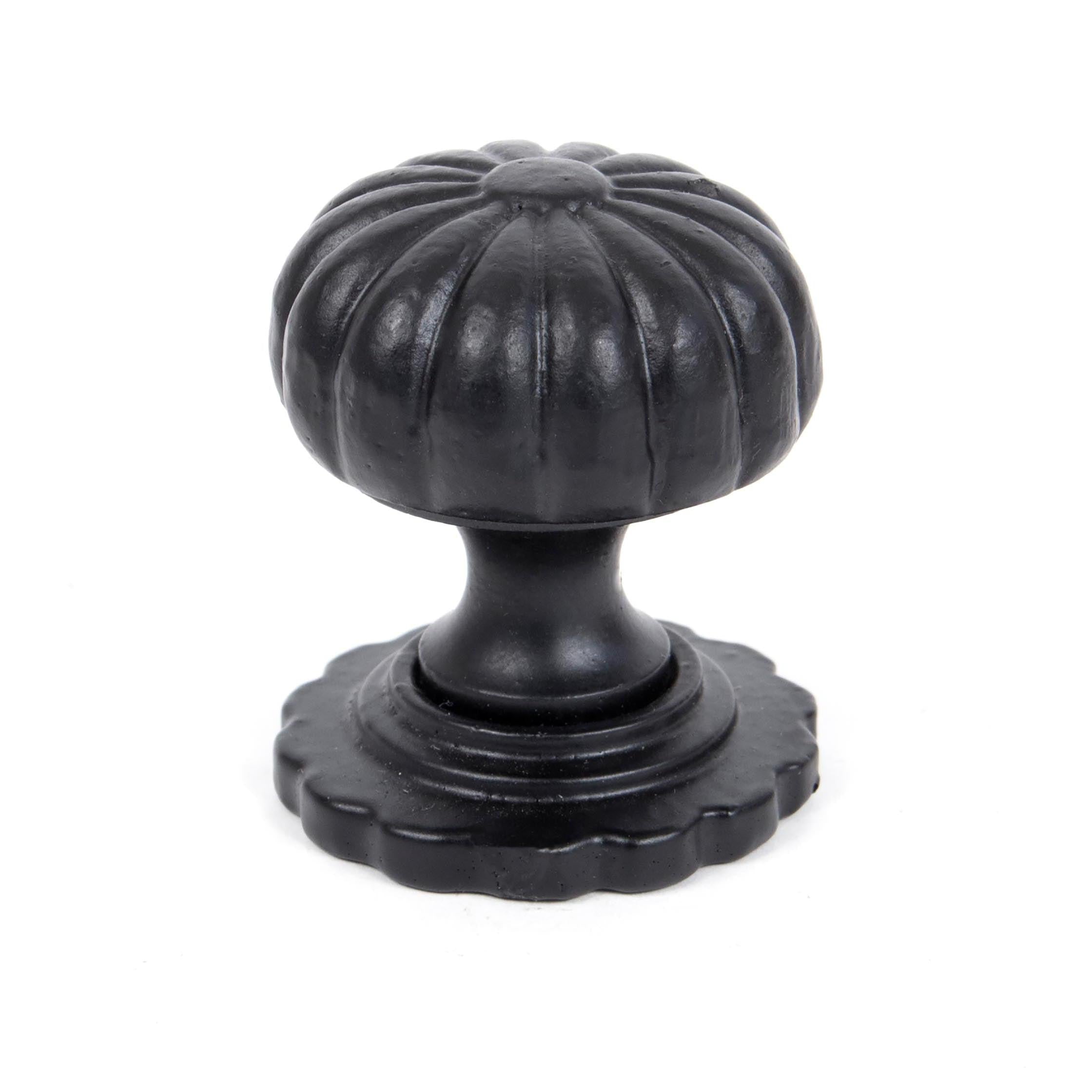 Black Flower Cabinet Knob - Small | From The Anvil - Cabinet Knobs - From The Anvil - Yester Home