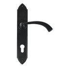 Black Gothic Curved Lever Espag. Lock Set | From The Anvil - Espagnolette - From The Anvil - Yester Home