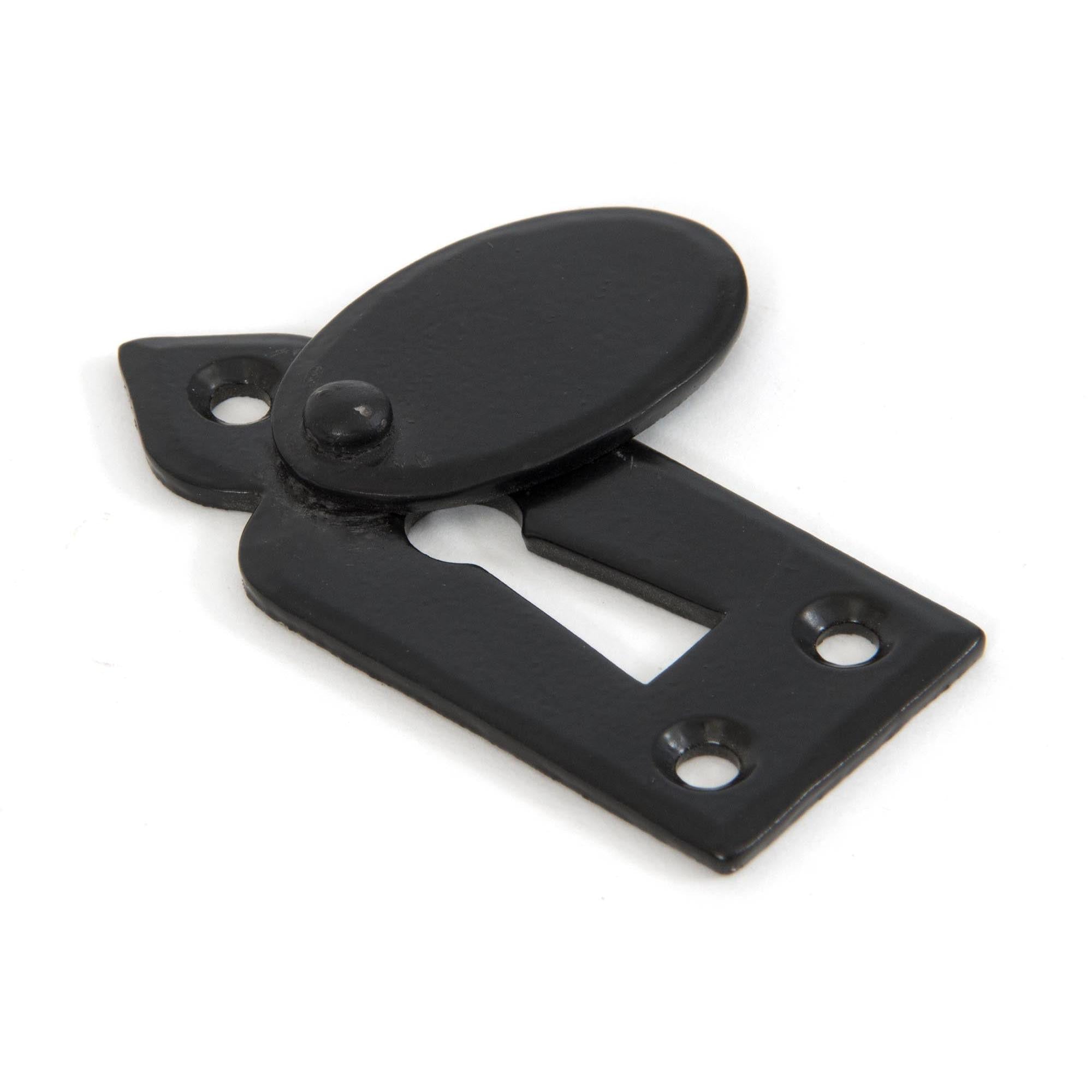 Black Gothic Escutcheon & Cover | From The Anvil - Escutcheons - From The Anvil - Yester Home