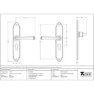 Black Gothic Lever Euro Lock Set | From The Anvil - Lever Euro - From The Anvil - Yester Home