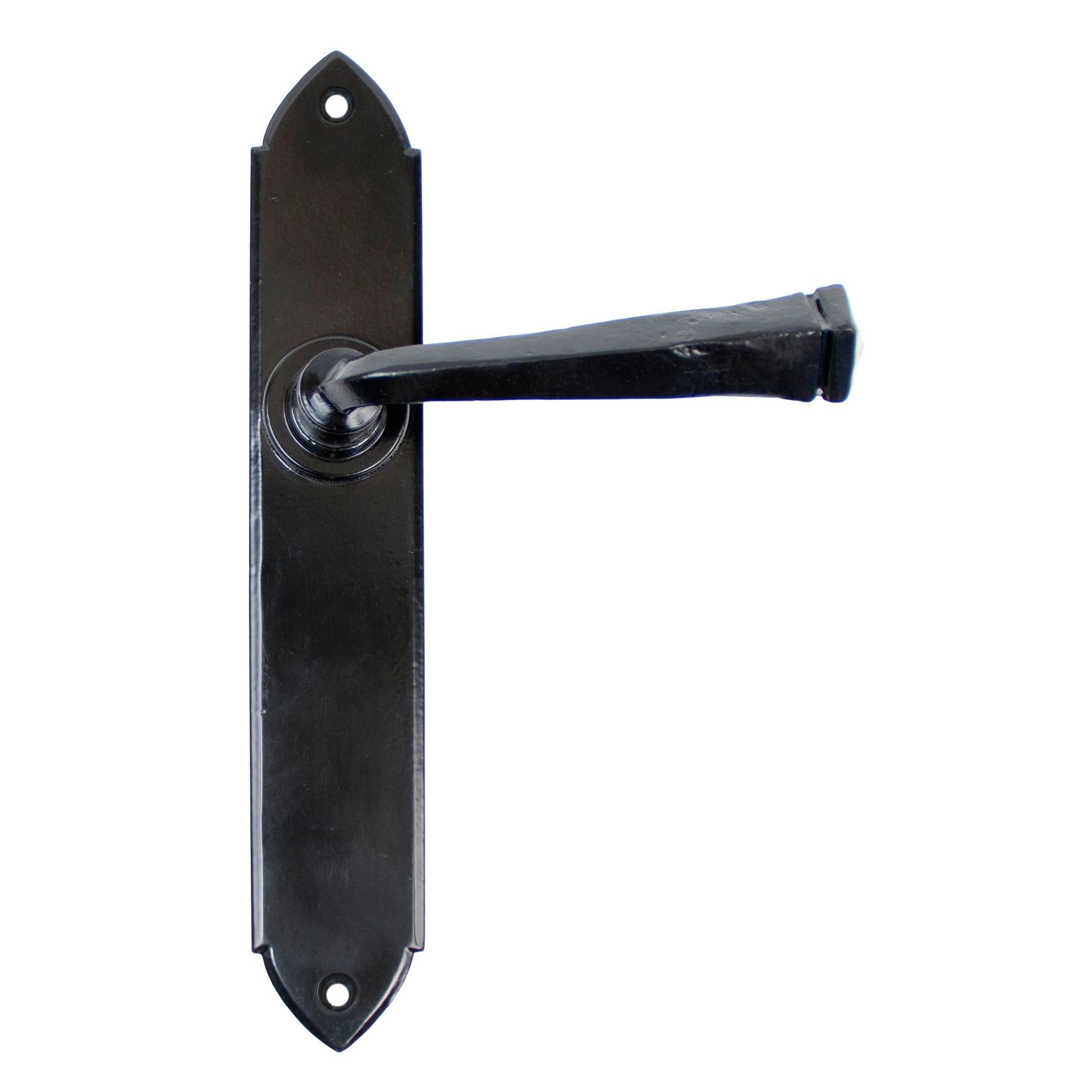 Black Gothic Lever Latch Set | From The Anvil - Lever Latch - From The Anvil - Yester Home