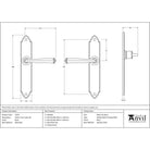 Black Gothic Lever Latch Set | From The Anvil - Lever Latch - From The Anvil - Yester Home