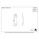 Black Gothic Screw on Staple | From The Anvil-Staple Pins & Plates-Yester Home