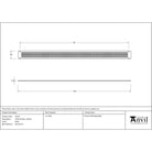 Black Grille 435mm x 30mm | From The Anvil-Window Ventilation-Yester Home