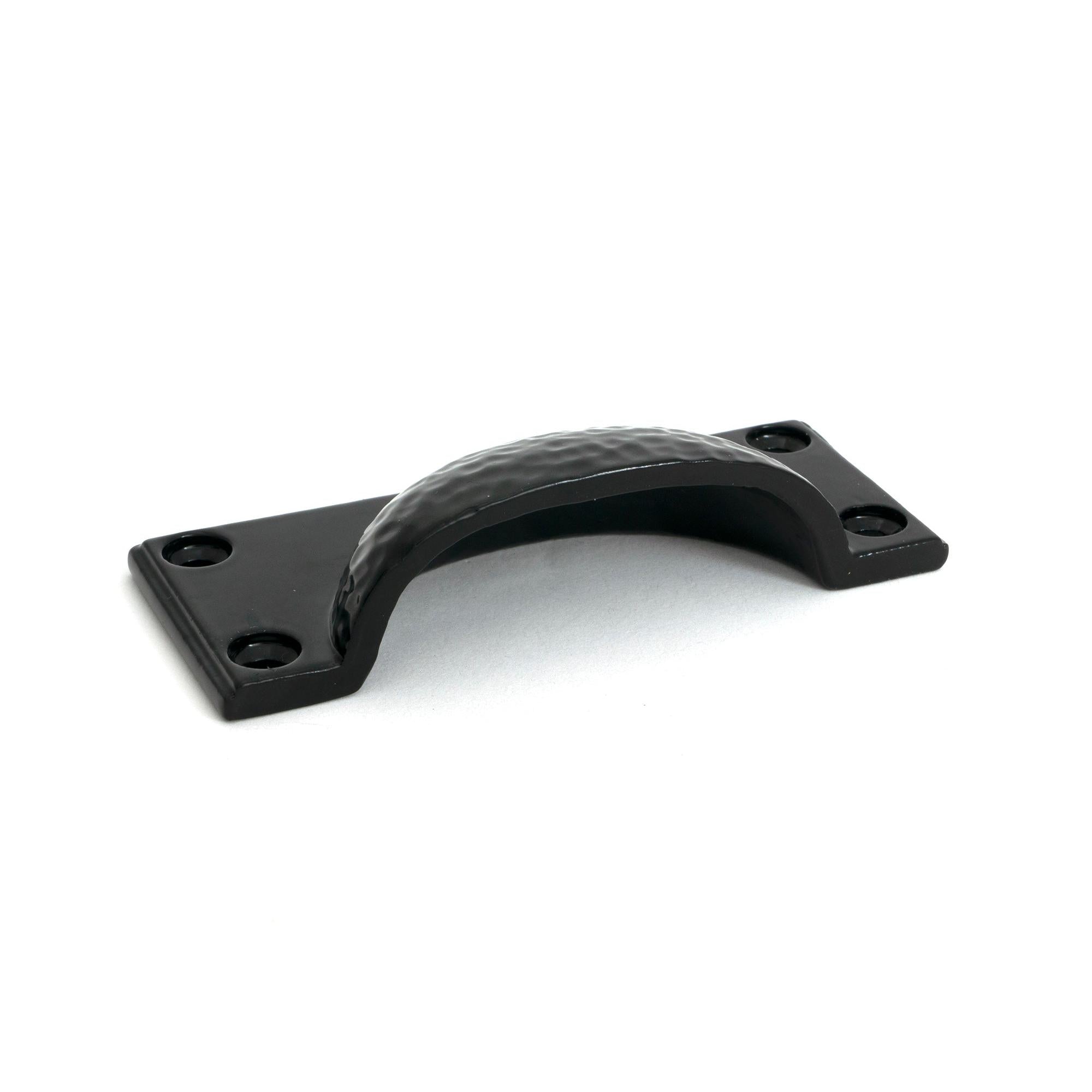 Black Hammered Art Deco Drawer Pull - Drawer Pulls - From The Anvil - Yester Home