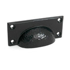 Black Hammered Art Deco Drawer Pull - Drawer Pulls - From The Anvil - Yester Home