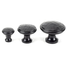 Black Hammered Cabinet Knob - Medium | From The Anvil-Cabinet Knobs-Yester Home