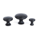 Black Hammered Cabinet Knob - Medium | From The Anvil - Cabinet Knobs - From The Anvil - Yester Home