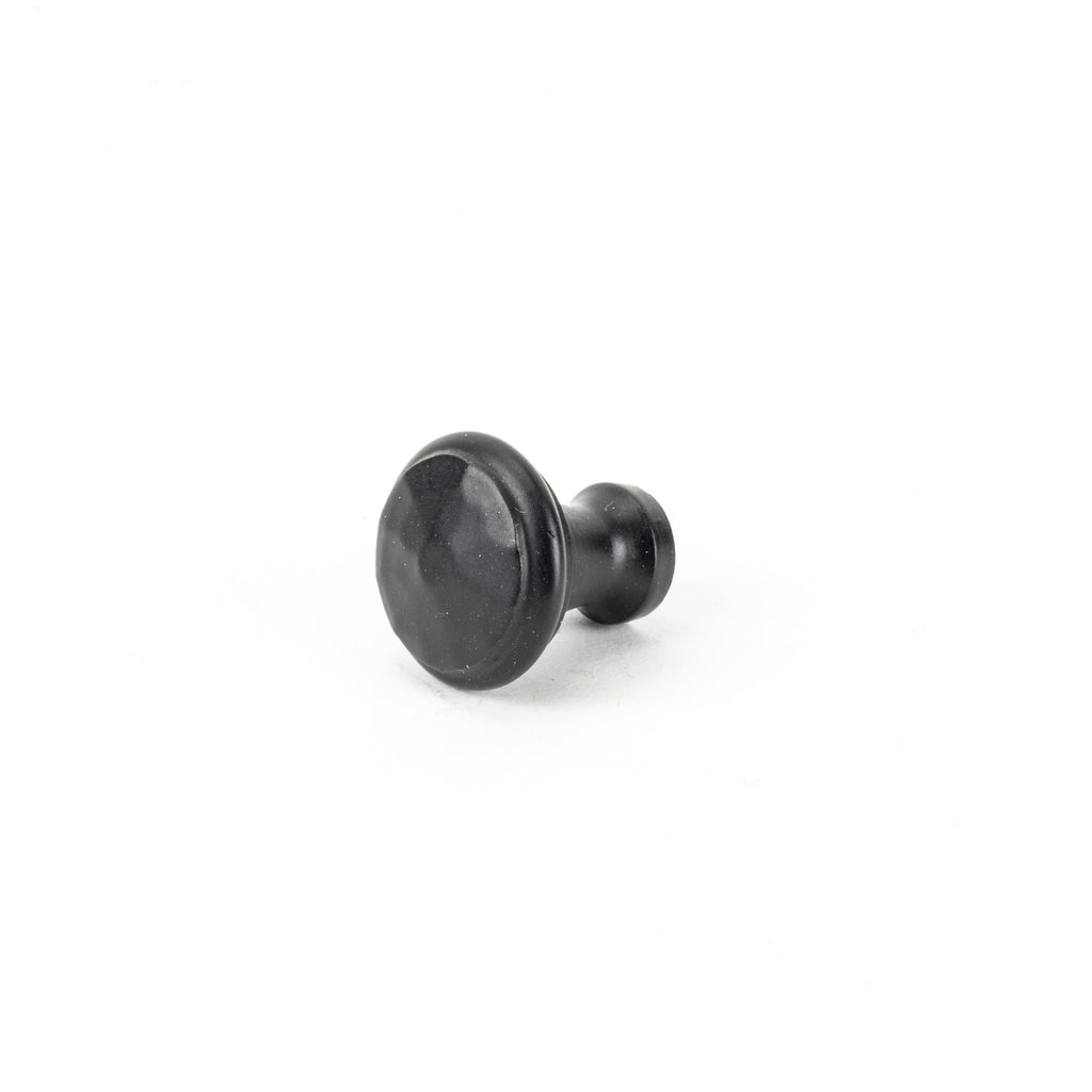 Black Hammered Cabinet Knob - Small | From The Anvil